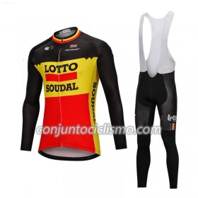 Conjunto Maillot + Culotte largo con tirantes 2018 Lotto Soudal N002